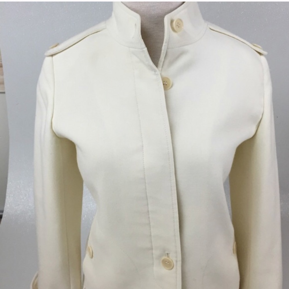 Cream colored Military style jacket